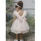 Βαπτιστικό Φόρεμα Mi Chiamo Πούδρα Κ4567Φ-Π