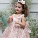 Βαπτιστικό Φόρεμα Mi Chiamo Ροζ Κ4568Φ-Α