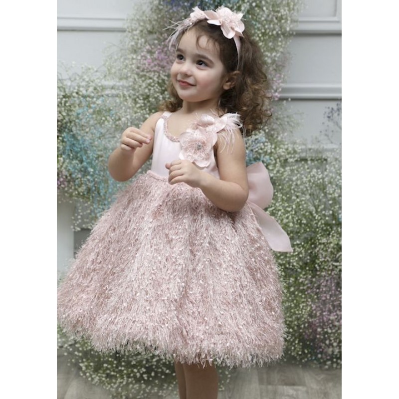 Βαπτιστικό Φόρεμα Mi Chiamo Ροζ Κ4568Φ-Α