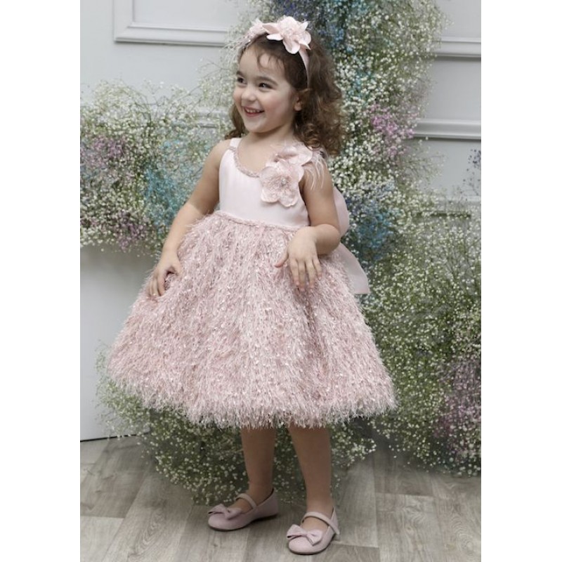 Βαπτιστικό Φόρεμα Mi Chiamo Ροζ Κ4568Φ-Α