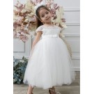 Βαπτιστικό Φόρεμα Mi Chiamo Λευκό Κ4578Φ