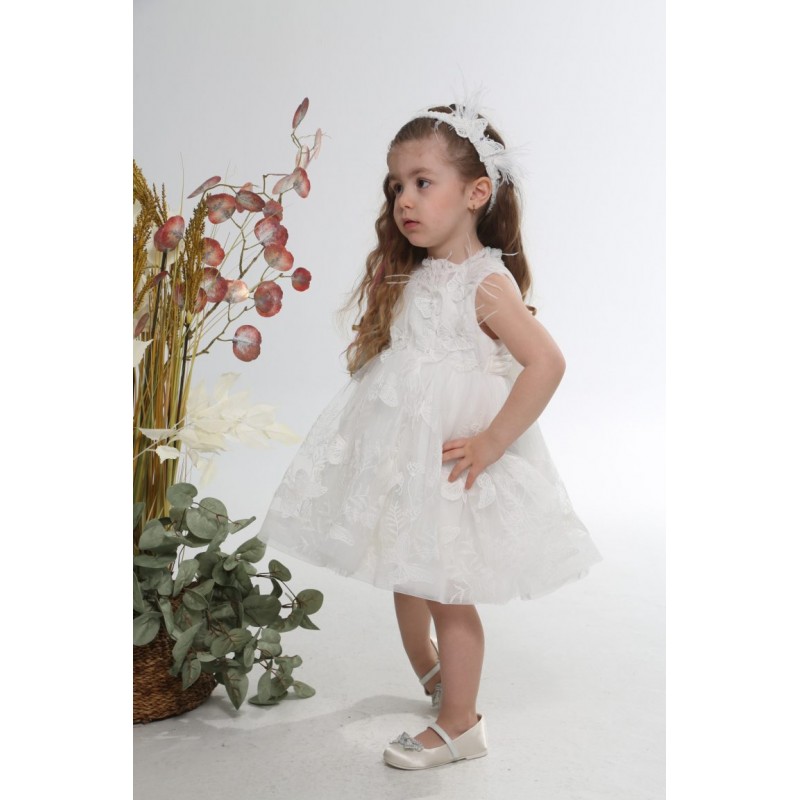 Βαπτιστικό Φόρεμα Mi Chiamo Ιβουάρ Κ4582