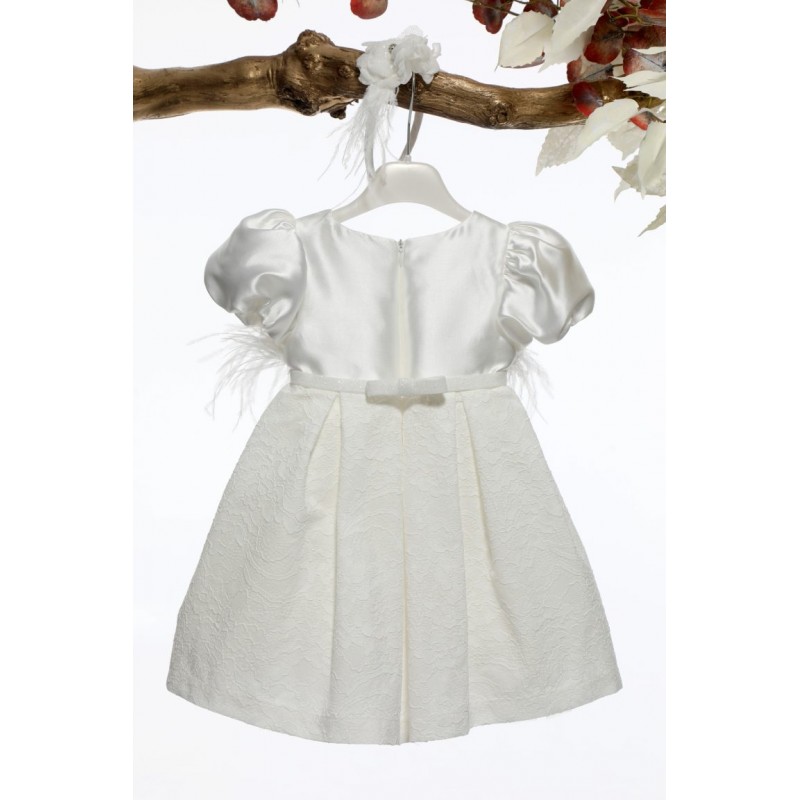 Βαπτιστικό Φόρεμα Mi Chiamo Ιβουάρ Κ4596-Ι