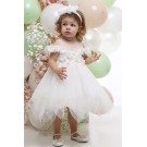 Βαπτιστικό Φόρεμα Mi Chiamo Ιβουάρ Κ4700Φ-Ι