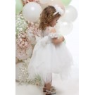 Βαπτιστικό Φόρεμα Mi Chiamo Ιβουάρ Κ4700Φ-Ι