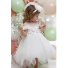 Βαπτιστικό Φόρεμα Mi Chiamo Ιβουάρ Κ4700Φ-Ι