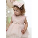 Βαπτιστικό Φόρεμα Mi Chiamo Ροζ Κ4704Φ-Ρ