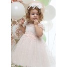 Βαπτιστικό Φόρεμα Mi Chiamo Πούδρα Κ4705Φ-Π