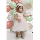 Βαπτιστικό Φόρεμα Mi Chiamo Πούδρα Κ4705Φ-Π