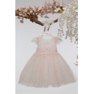Βαπτιστικό Φόρεμα Mi Chiamo Πούδρα Κ4705Φ-Π