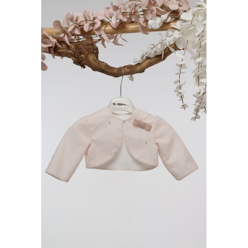 Βαπτιστικό Μπολερό Mi Chiamo Πούδρα Κ4730Ζ-Π