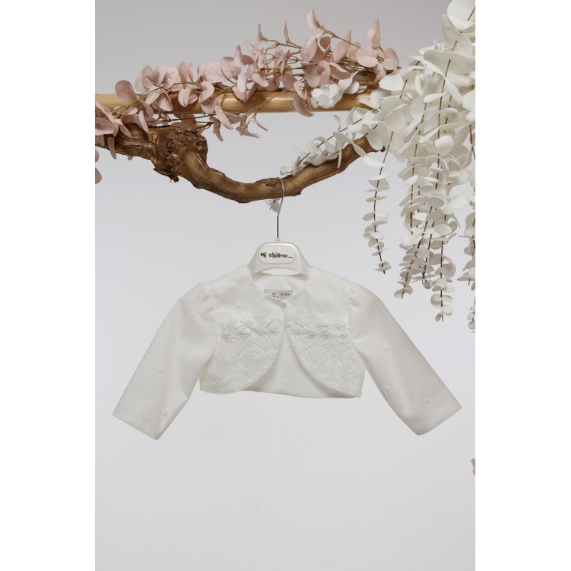 Βαπτιστικό Μπολερό Mi Chiamo Ιβουάρ Κ4731Ζ-Ι