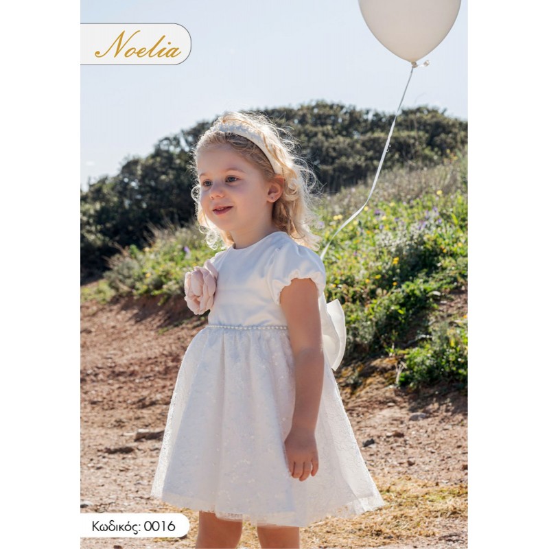 Βαπτιστικό Φόρεμα Noelia 0016 Off-White