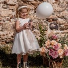Βαπτιστικό Φόρεμα Noelia 0032 Εκρού