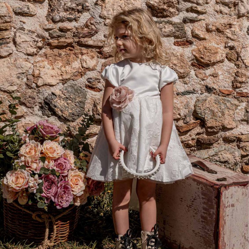 Βαπτιστικό Φόρεμα Noelia 0050 Εκρού