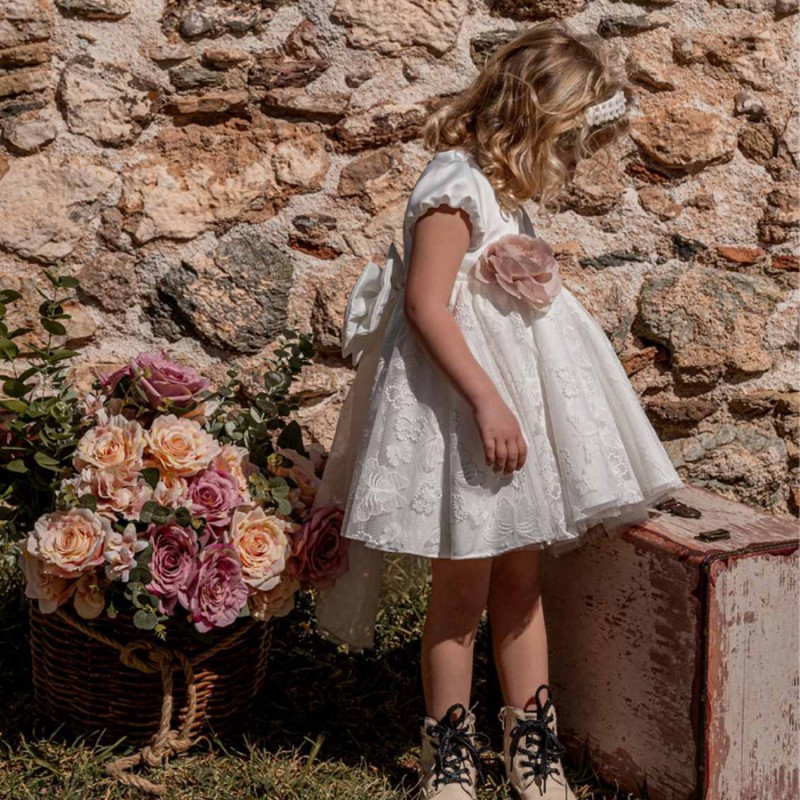 Βαπτιστικό Φόρεμα Noelia 0050 Εκρού