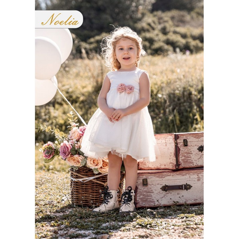 Βαπτιστικό Φόρεμα Noelia 0184 Λευκό