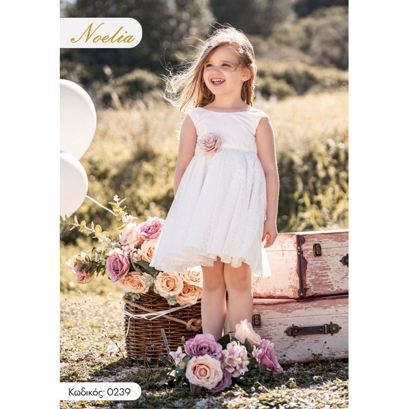 Βαπτιστικό Φόρεμα Noelia 0239 Off-White