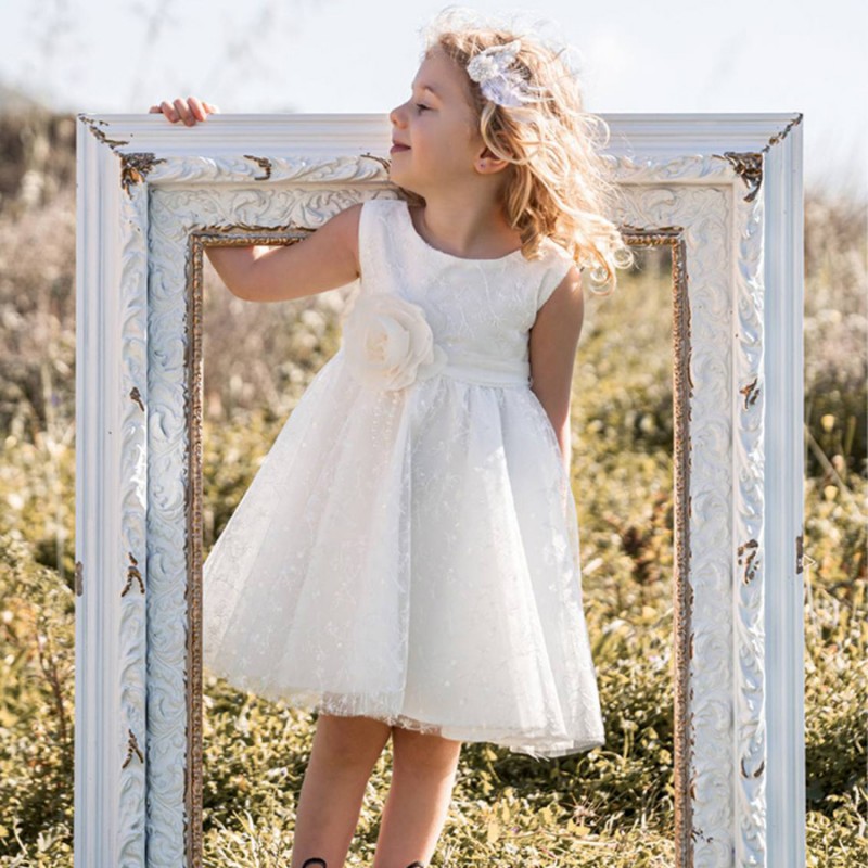 Βαπτιστικό Φόρεμα Noelia 0243 Off-White