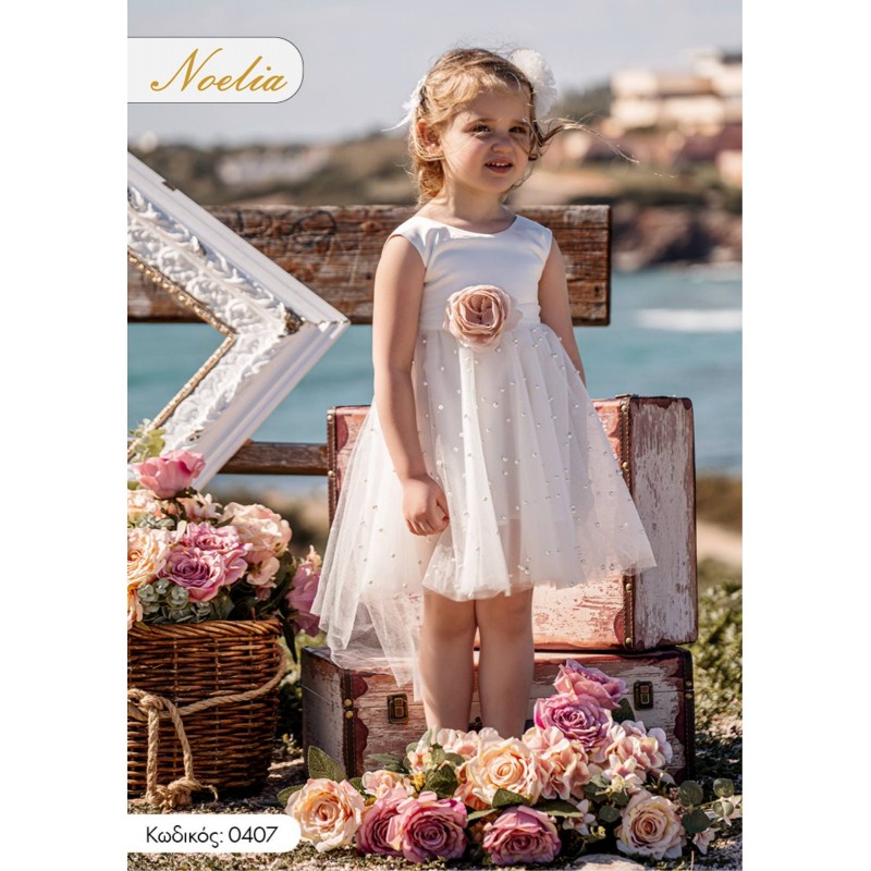 Βαπτιστικό Φόρεμα Noelia 0407 Off-White