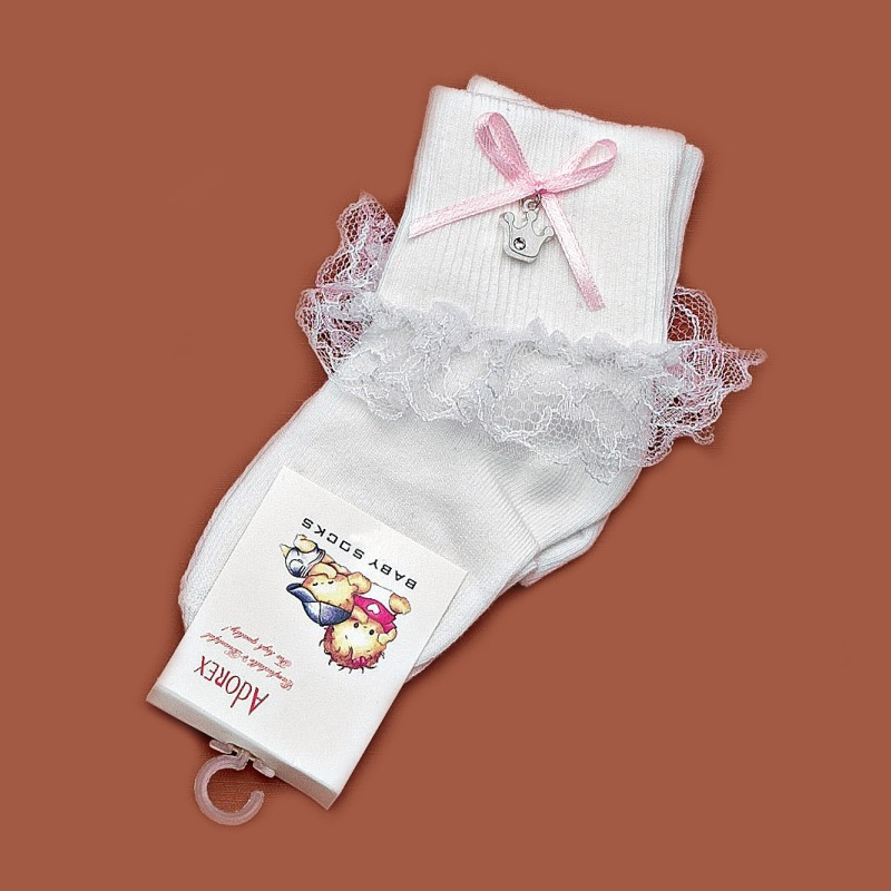 Καλτσάκι Off White - Στέμμα 233