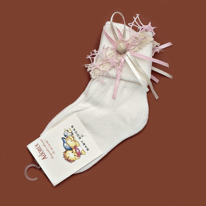 Καλτσάκι Off White - Φιόγκος 257