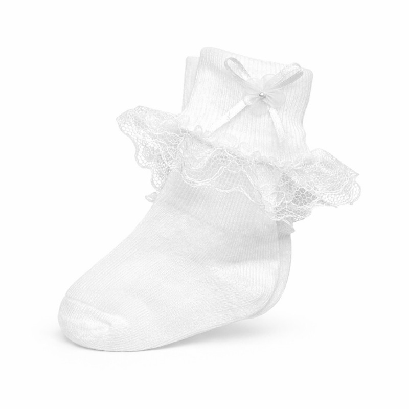 Καλτσάκι Off White - Λουλουδάκι 282