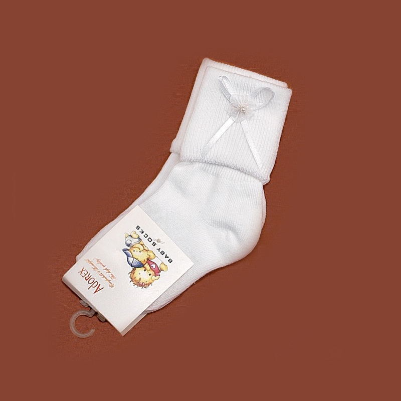 Καλτσάκι Off White - Λουλουδάκι 75