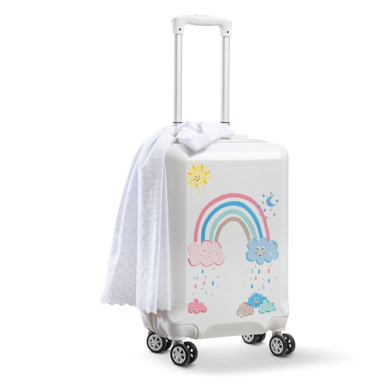 Βαλίτσα/Τρόλεϊ Βάπτισης - Ουράνιο Τόξο Β414