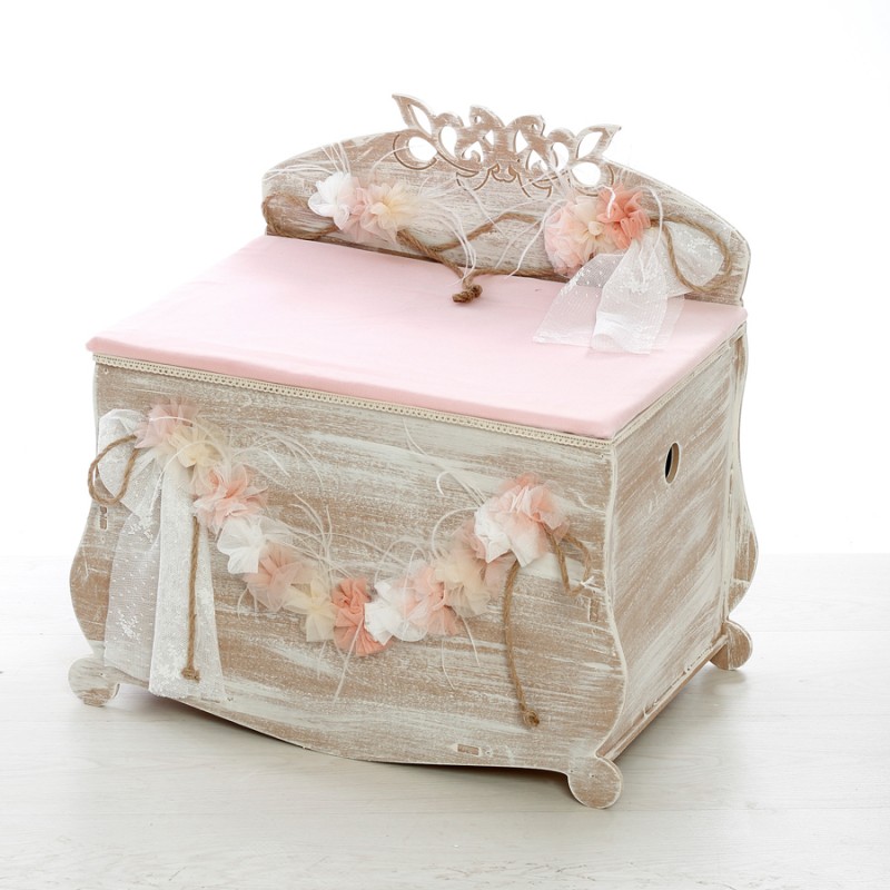 Στολισμένο Κουτί Βάπτισης - Λουλούδια 2355