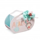 Στολισμένο Κουτί Βάπτισης - Keep it simple and pink ΖΚ585