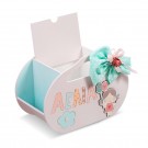 Στολισμένο Κουτί Βάπτισης - Keep it simple and pink ΖΚ585