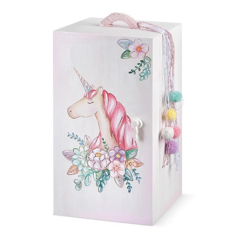 Στολισμένο Κουτί Βάπτισης - Ντουλάπα - Μονόκερος ΖΚ911