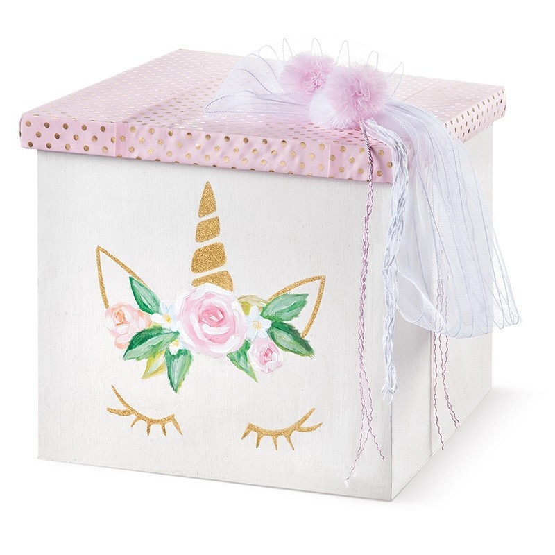 Στολισμένο Κουτί Βάπτισης - Μονόκερος ΖΚ920