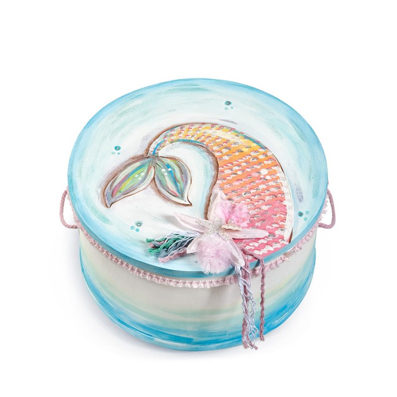 Στολισμένο Κουτί Βάπτισης - Ουρά Γοργόνας ΖΚ943