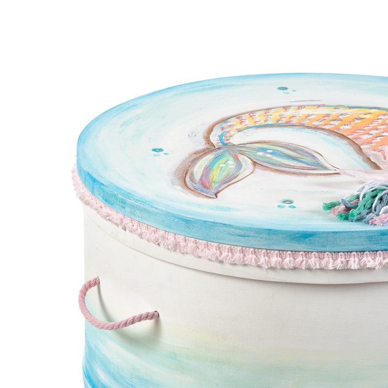 Στολισμένο Κουτί Βάπτισης - Ουρά Γοργόνας ΖΚ943