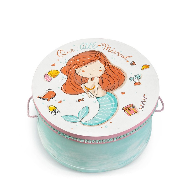 Στολισμένο Κουτί Βάπτισης - Γοργόνα ΖΚ944