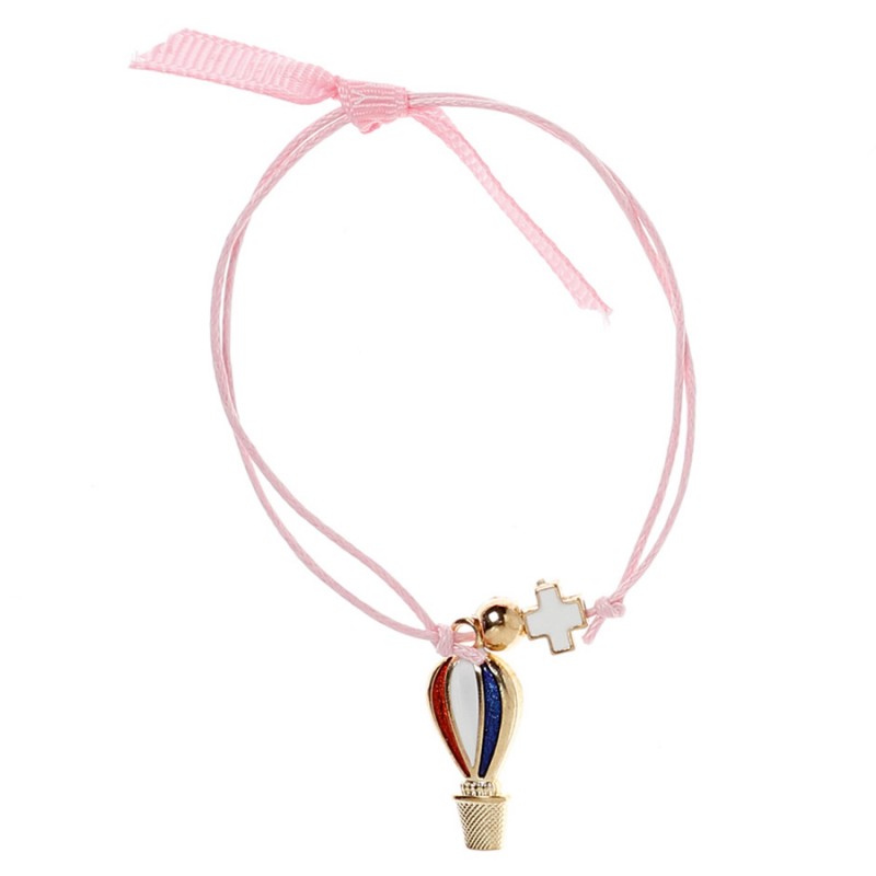 Μαρτυρικά Βραχιολάκια - Μ310 - Αερόστατο / Ροζ (50τμχ.)