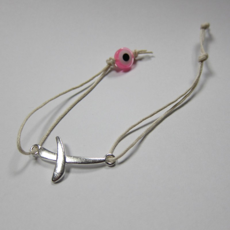 Μαρτυρικά Βραχιολάκια - 16235 Εκρού Ροζ (50τμχ.)