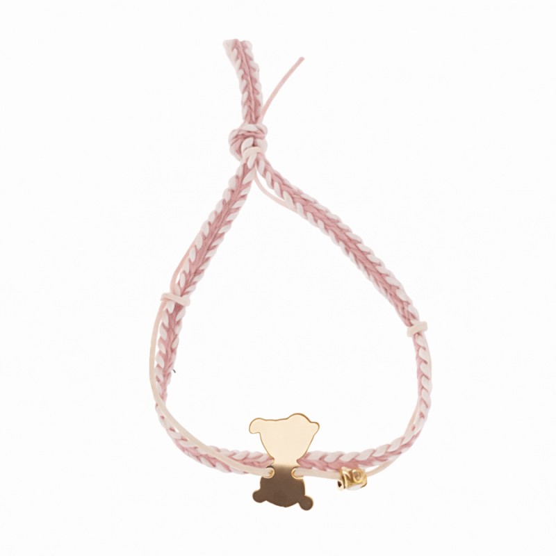 Μαρτυρικό Βραχιόλι- Μ718 - Ροζ/Εκρού (50τμχ.)
