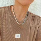 Χειροποίητο Κολιέ -  Blue Pearl Necklace Celfie & Co (1τμχ.)