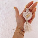 Χειροποίητο Μαρτυρικό Μπρελόκ Μακραμέ - Macrame Keychain Celfie & Co (1τμχ.)