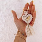 Χειροποίητο Μαρτυρικό Μπρελόκ Μακραμέ - Macrame Keychain Celfie & Co (1τμχ.)