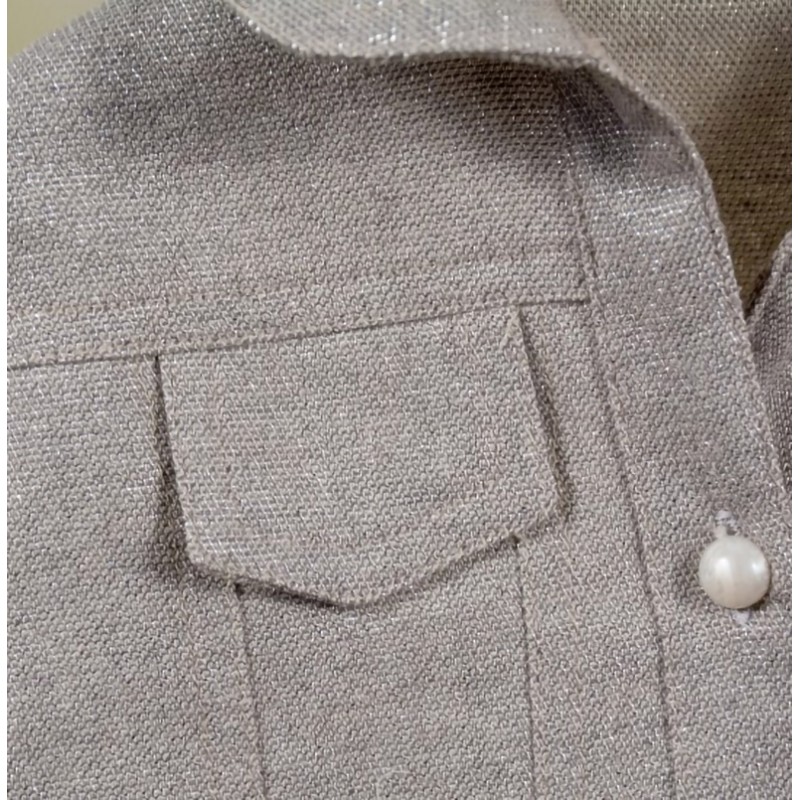 Βαπτιστικό Ζακετάκι Bambolino Aimilia 8748 Ασημί