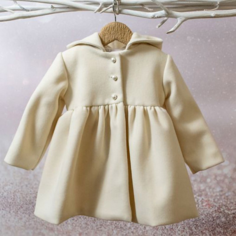 Βαπτιστικό Παλτό Bambolino Ellie 8584 Εκρού