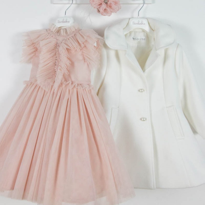 Βαπτιστικό Παλτό Bambolino Korina 9801 Λευκό