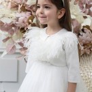 Βαπτιστικό Ζακετάκι Mi Chiamo Off White Κ4573Ζ 