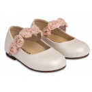 Παπούτσι Βαπτιστικό Babywalker BS3523 Εκρού-Ροζ