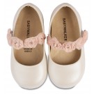 Παπούτσι Βαπτιστικό Babywalker BS3523 Εκρού-Ροζ