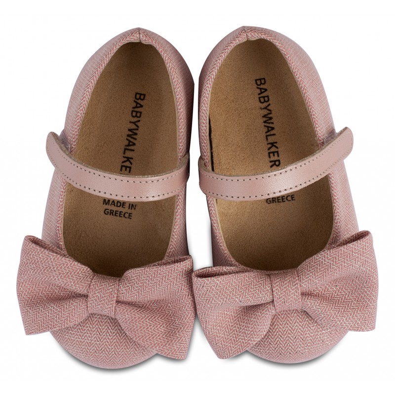 Παπούτσι Βαπτιστικό Babywalker BW4801 Ροζ |Sale-50%